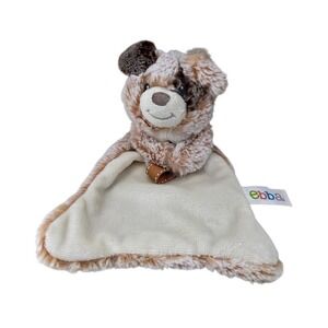 Ebba Aurora World Puppy Dog Baby Security Blanket Lovey Brown Tan Plush 11in